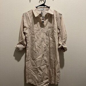 Fashion Nova Emilia Mini Shirt Dress Size S(Small)